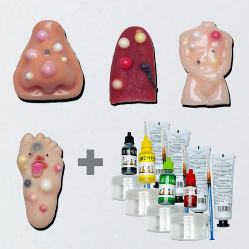 4 toys & 4-color tool kit