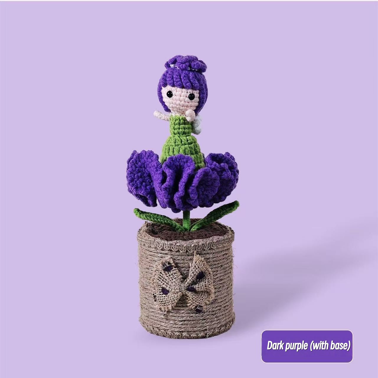 Crocheted Carnation Girl(5 hours of work)