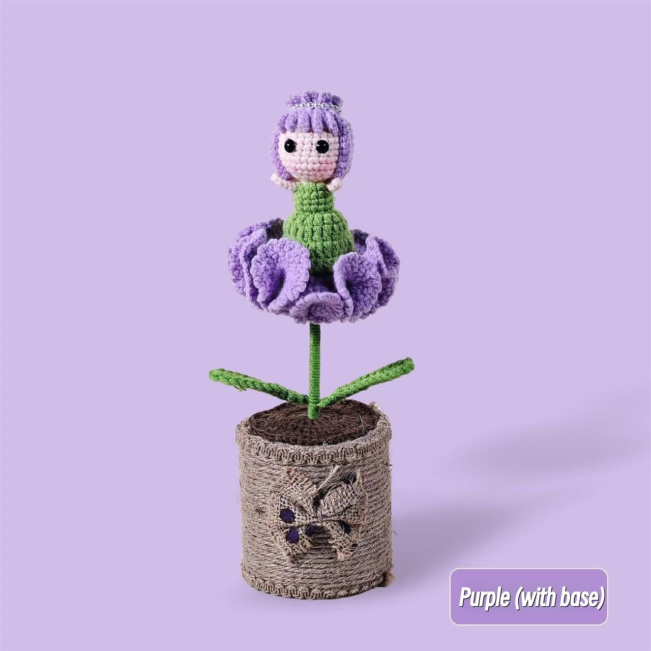 Crocheted Carnation Girl(5 hours of work)