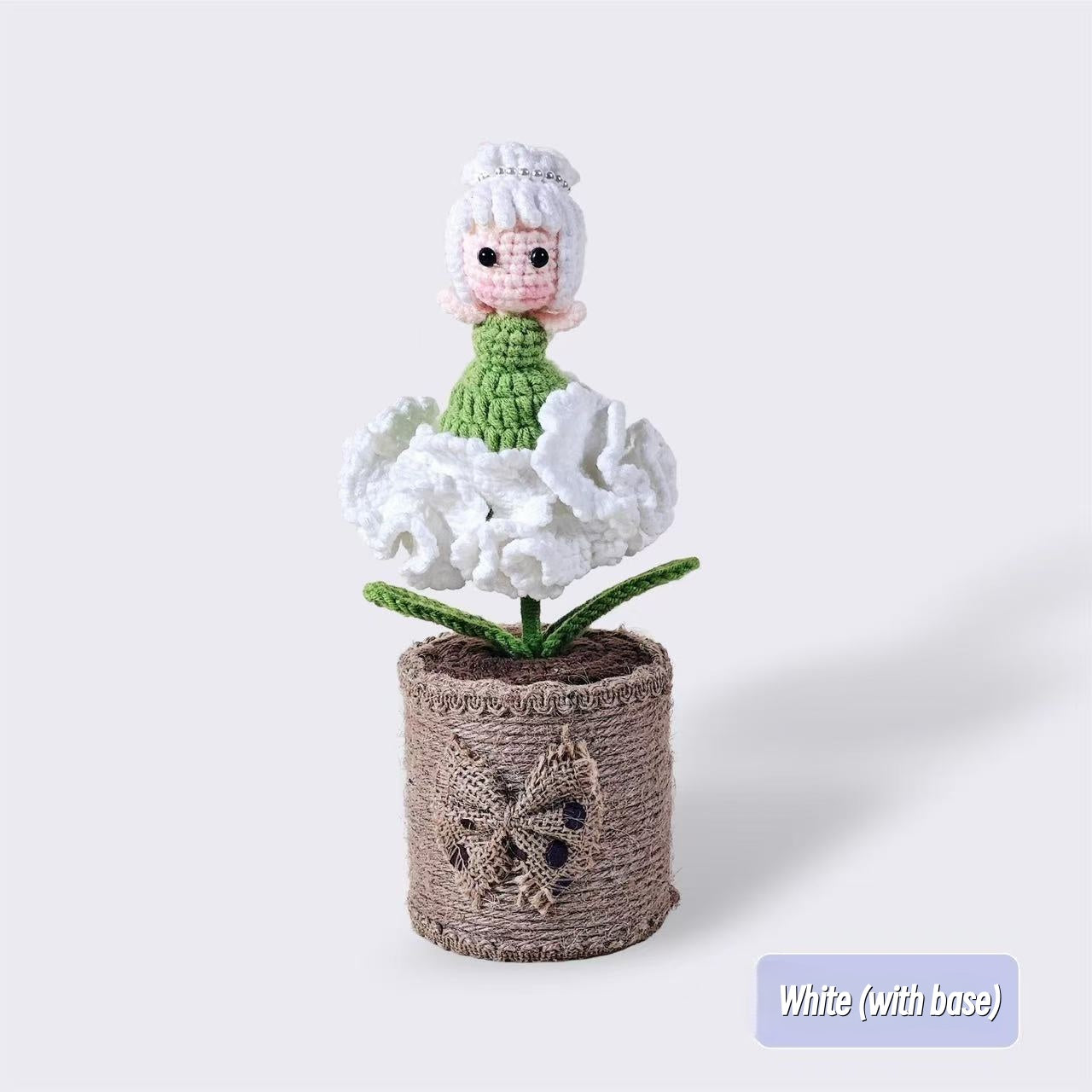 Crocheted Carnation Girl(5 hours of work)
