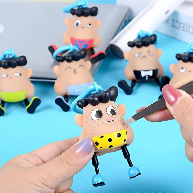 Beard Pulling Toys and Keychains