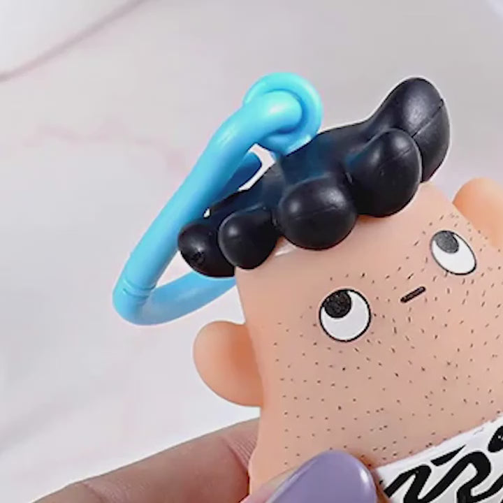 Beard Pulling Toys and Keychains